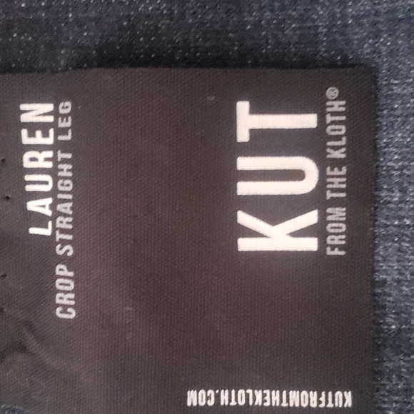 KUT from the KLOTH Jeans Lauren Crop Straight Leg Plus Size 18 Petite NWT - Picture 7 of 7